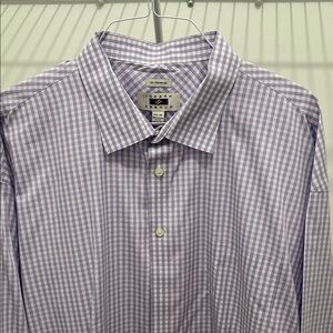 Joseph Abboud Lavender Checkered Men's Shirt